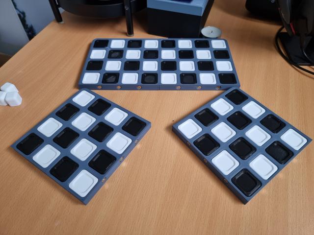 Minimal Chess Set | Board remix for 6x2mm Magnets 3D model thumbnail