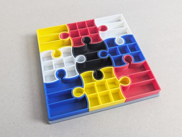 Puzzle Shelf (3x3) & Plate/Frame | REMIX 3D model thumbnail