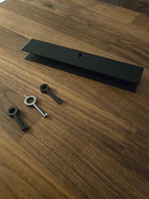 Ikea Alex Drawer Lock with Key 3D model thumbnail