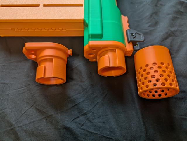 Rival Barrel Mount Muzzle for Sillybutts Battle Axe 3D model thumbnail