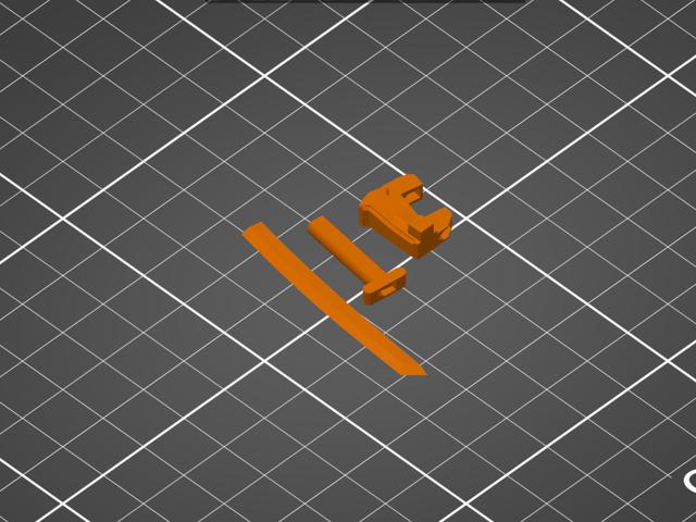 DUMMY 13 - Single katana holster 3D model thumbnail