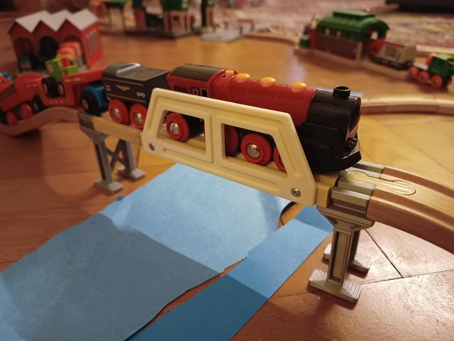 Brio Bridge Rail 3D model thumbnail