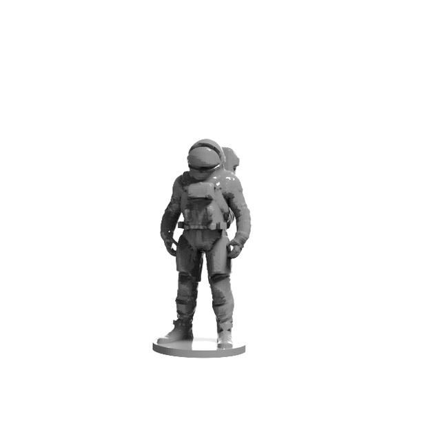 Astronaut Miniature Figure for Tabletop & Board Games 3D model thumbnail
