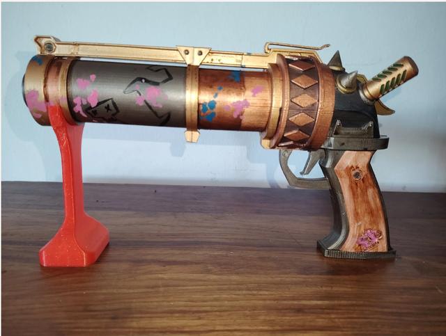 Arcane Jinx Zapper Blaster Stand 3D model thumbnail
