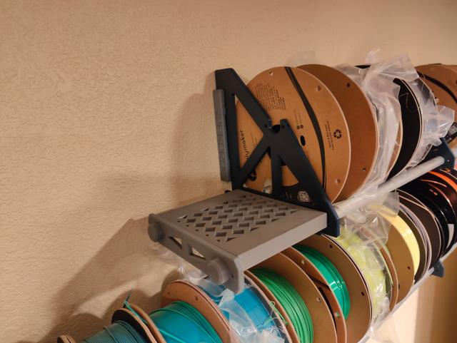 Short Reprack Shelf Sizes 50mm-250mm 3D model thumbnail