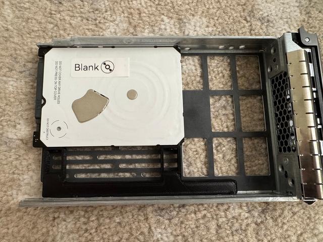 Dell PowerEdge 2.5-inch to 3.5-inch caddy adapter 3D model thumbnail