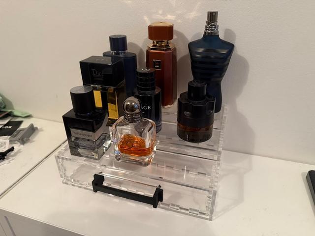 3-level acryl shelf with drawer  3D model thumbnail