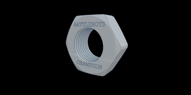 Battlebots Giant Nut 3D model thumbnail