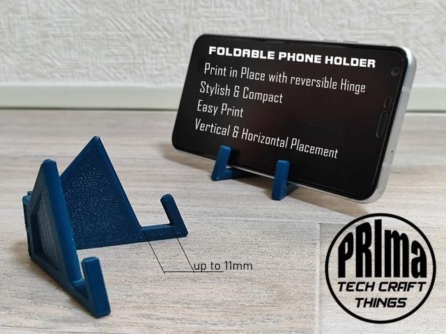 Foldable Phone Holder (PiP) 3D model thumbnail