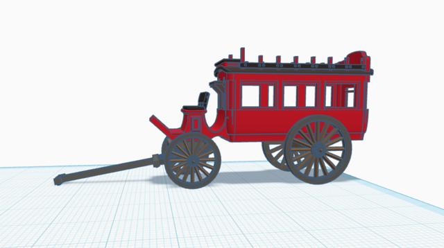 Zermart Omnibus (HO SCALE) 3D model thumbnail