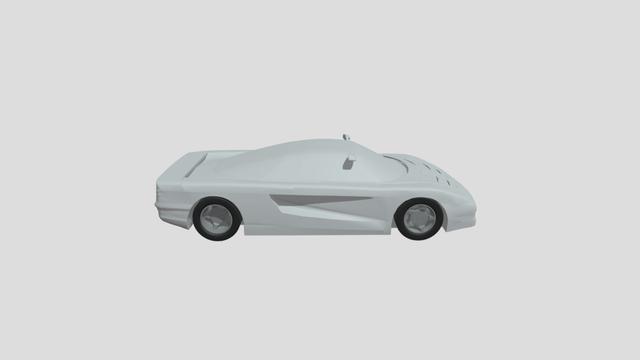 Mercedes-Benz C112 lowpoly for 3D-printing 3D model thumbnail