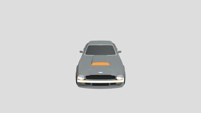 Aston Martin V8 Vantage 1985 lowpoly for 3Dprint 3D model thumbnail