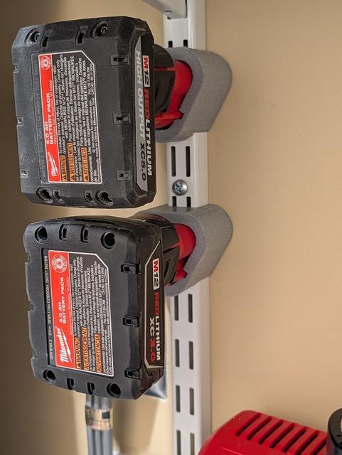 Rubbermaid / ClosetMaid - Milwaukee M12 battery organizer 3D model thumbnail