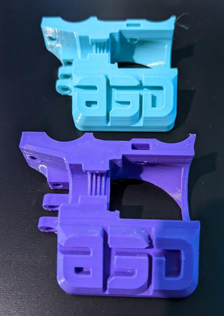 Custom A3D branded Prusa MINI Mount for E3D Revo Micro 3D model thumbnail