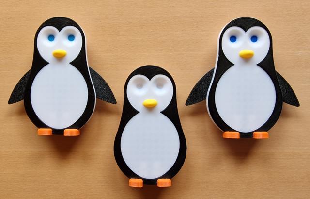 Magnetic Key Holder - Penguin Style (FreeCAD) 3D model thumbnail