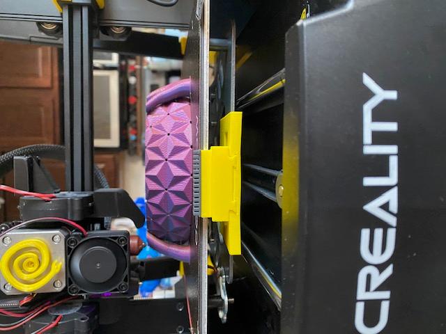 Ender 3 v3 SE nozzle wipe brush 3D model thumbnail