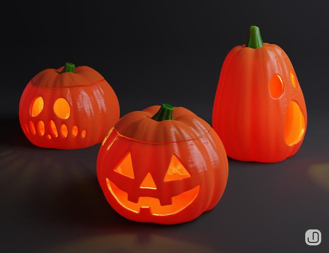 Pumpkin collection 3D model thumbnail