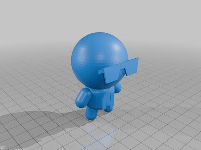 N man 3D model thumbnail