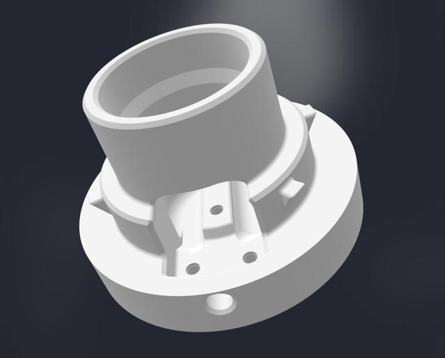 Moon lamp from Kx : base remix with M3 inserts 3D model thumbnail