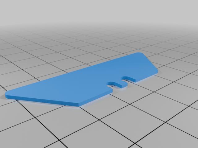 Utility/Box Cutter Knife Blade 3D model thumbnail