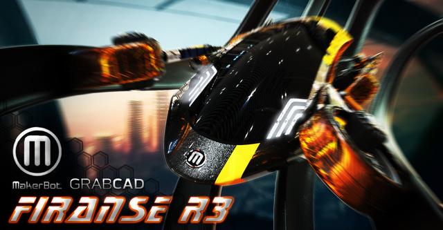 Firanse R3 - 4° Place in the GrabCAD and Makerbot Contest 3D model thumbnail