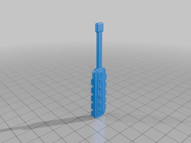 Macahuitl for 144 scale Gundam 3D model thumbnail