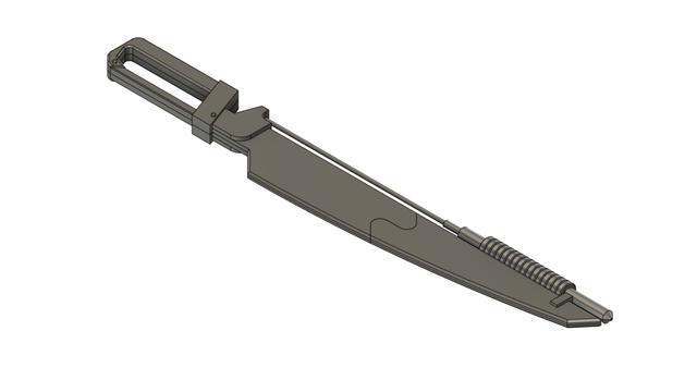 Star Wars Vibrosword Cutlass 3D model thumbnail