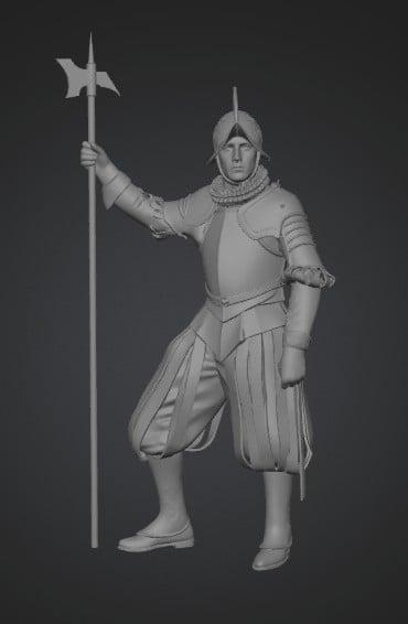 Swiss Guard 3D model thumbnail