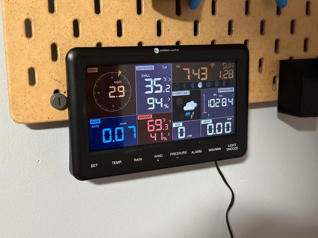 Ambient Weather Display SKADIS Mount WS-2902D 3D model thumbnail