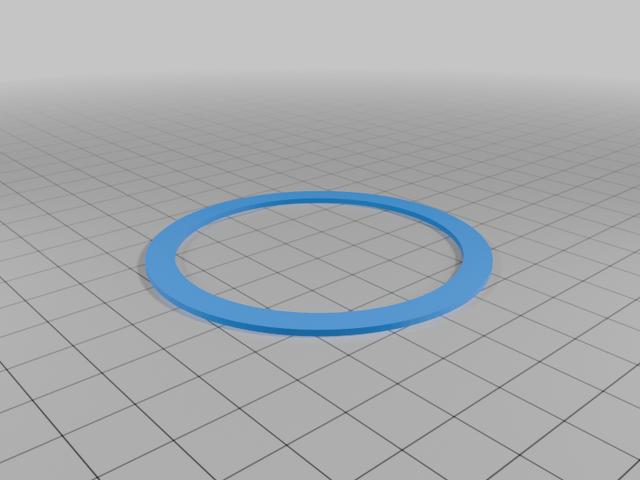 Mason Jar retaining ring 3D model thumbnail