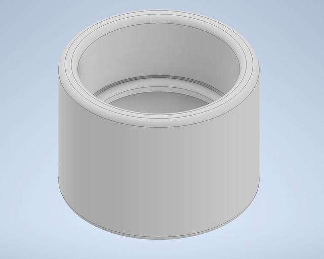 Microscope eyepiece WF 10x/18 eyecup 3D model thumbnail