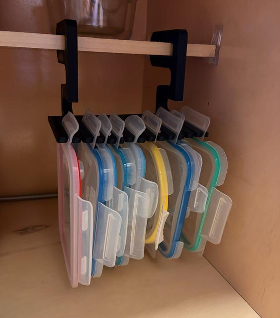 Tupperware Lid Hanger 3D model thumbnail