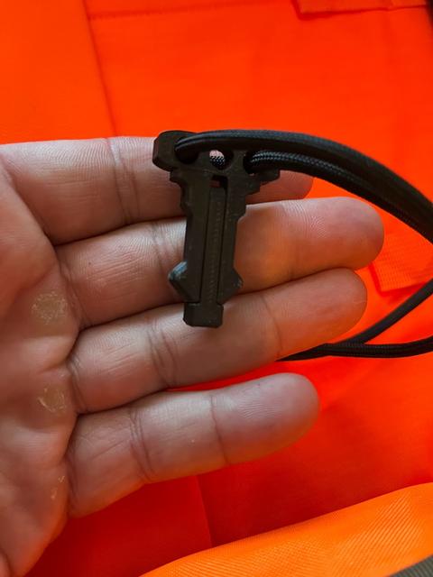 Quick Clip Paracord Attachment Point 3D model thumbnail