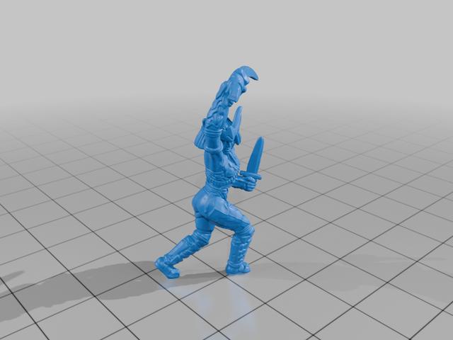 Tomoe Gozen Heroscape VC Proxy 3D model thumbnail