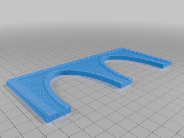 N Scale Double Track Brick Tunnel Portal 3D model thumbnail