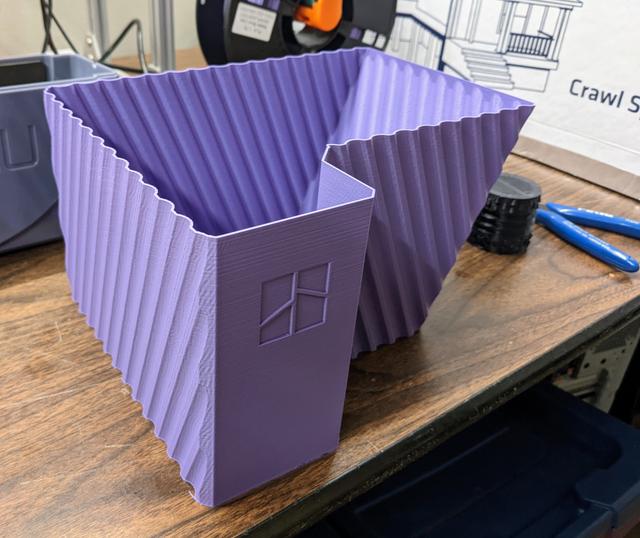 Bambu Lab X1 Vase Mode Filament Poop Bucket 3D model thumbnail