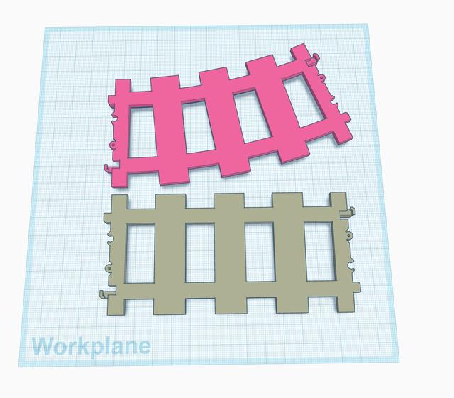 L-Guage Rails to Fit Lego Trains 3D model thumbnail