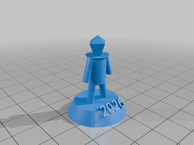 Burning Man Statue 2026 3D model thumbnail