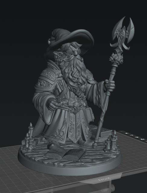 Mambosamba The Gnome Wizard 3D model thumbnail
