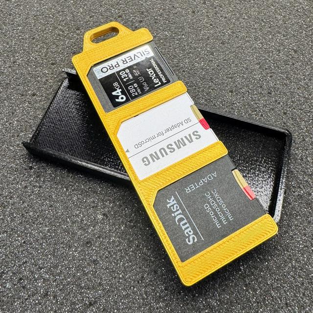 SD Card holder (remix) 3D model thumbnail