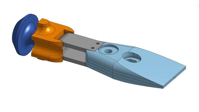 Knife sharpening jig/clamp v2 3D model thumbnail