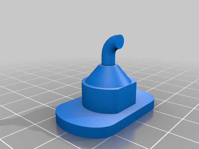 WLToys 16800 Muffler 3D model thumbnail