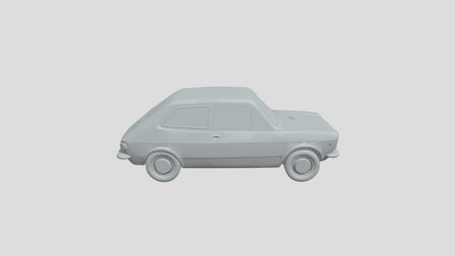 FIAT 127 1971 scale1-65 for 3D-printing 3D model thumbnail