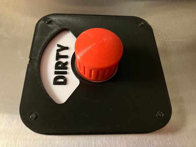 Dishwasher Status Wheel Selector 3D model thumbnail