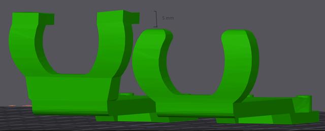 Elongated sled for "Car Vent Gravity Phone Holder" 3D model thumbnail