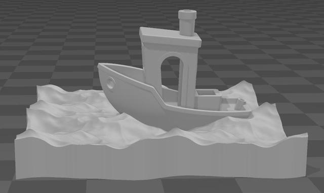 Benchy in the High Seas 3D model thumbnail