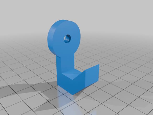 Shower Curtain Hook 3D model thumbnail