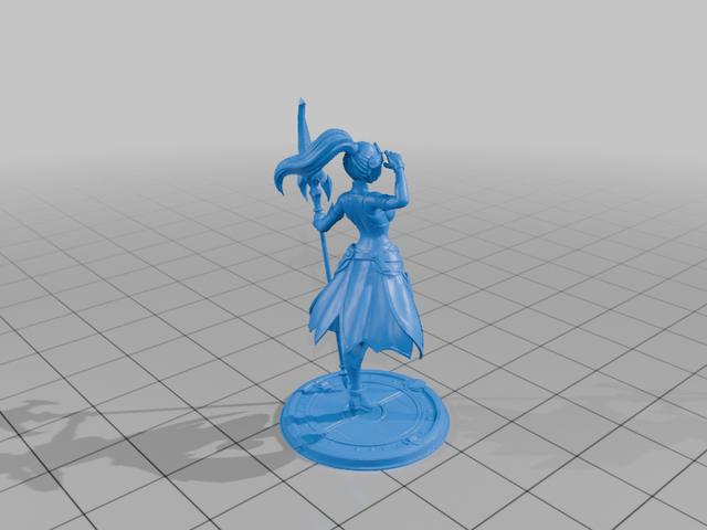 Female Bard 3D model thumbnail