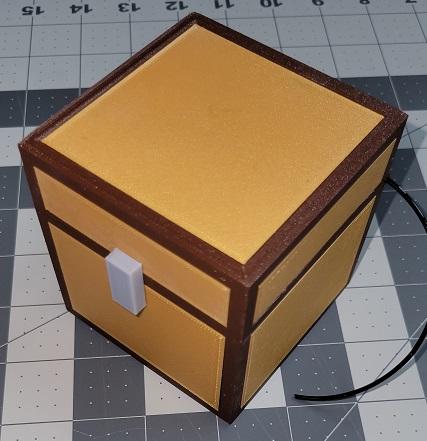 Minecraft Chest 5mm/pixle scale 3D model thumbnail
