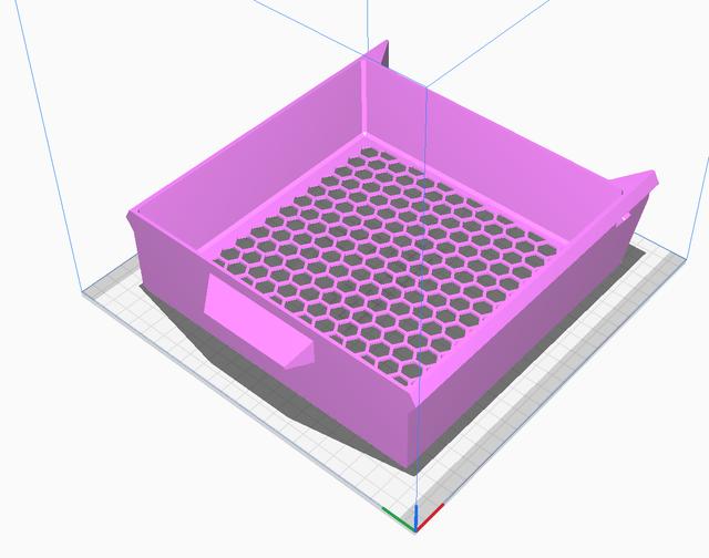 same big drawer model just with hex bottom 3D model thumbnail
